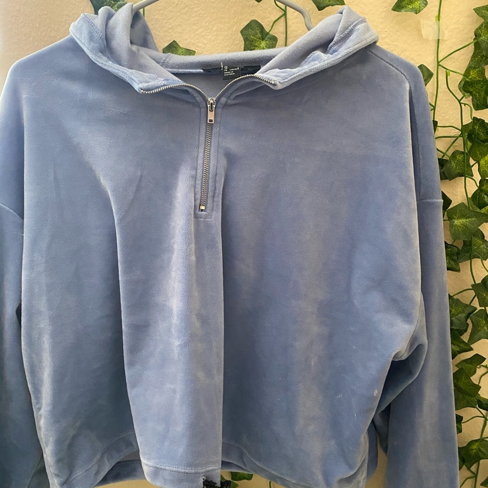 Lavender Cropped Silky Jacket - image 1